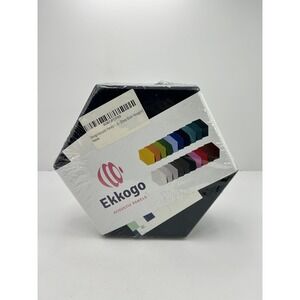 Ekkogo Acoustic Sound Proof Panels Hexagon 12 Pack Deep Black New